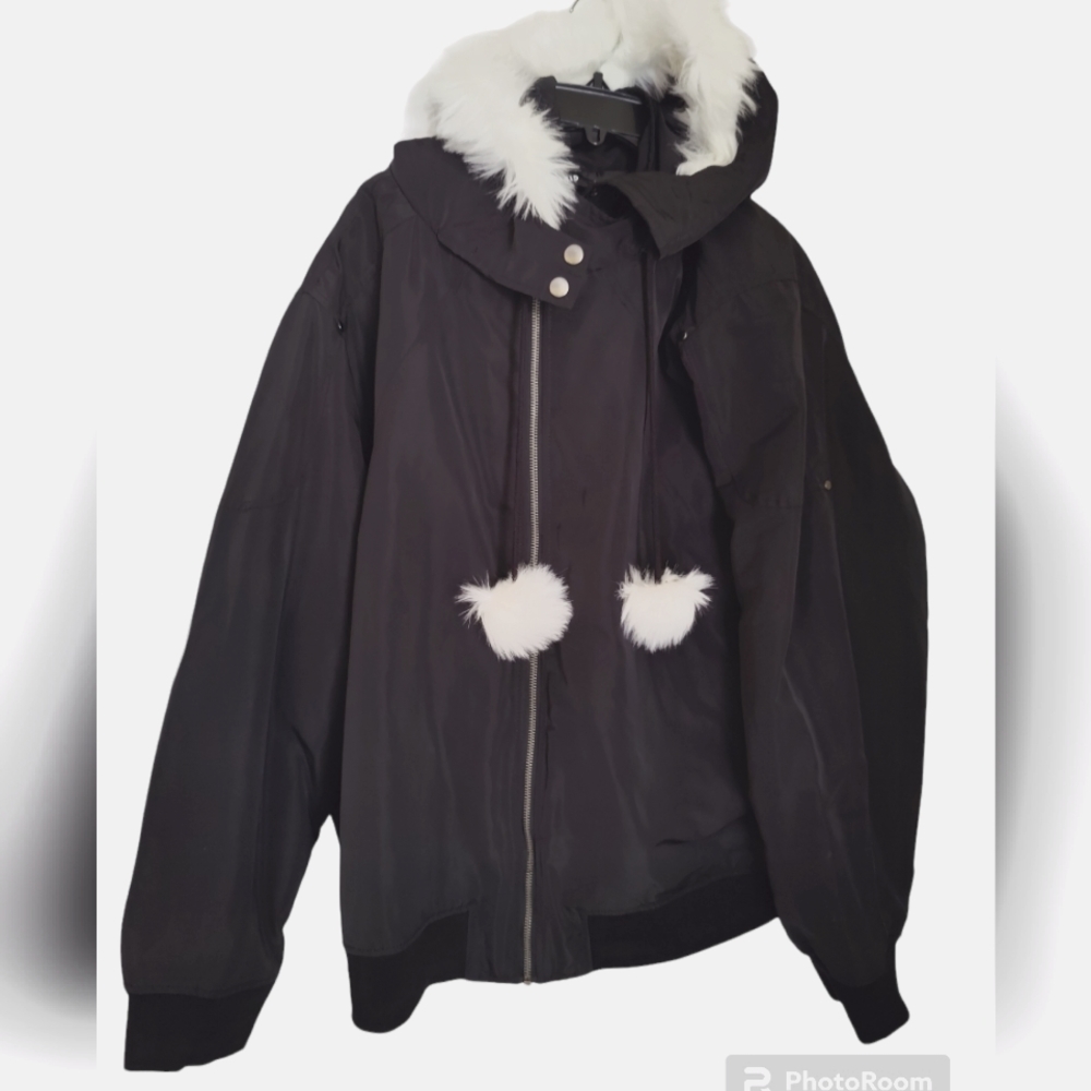 Torrid Black Hooded Jaccket  Size 4